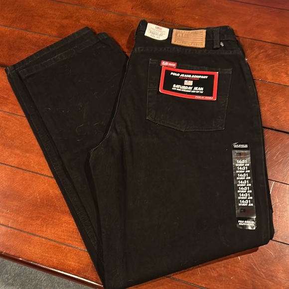 NWT Polo Jeans Company Ralph Lauren Black Saturday Jean 14x31 Vintage - Picture 13 of 16
